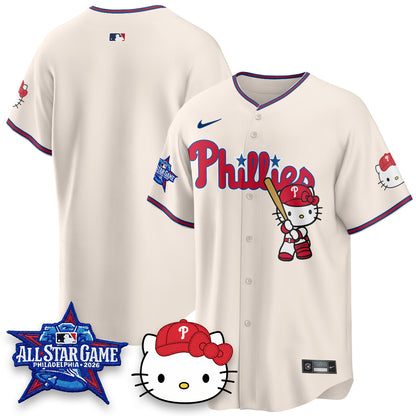 Philadelphia Phillies x Meow Kitty Vapor Limited Jersey V2- Stitched