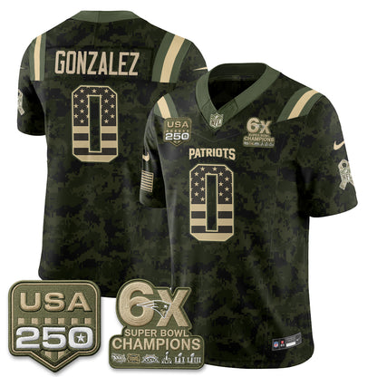 New England Patriots 2026 Salute to Service Edition Vapor Jersey - Stitched