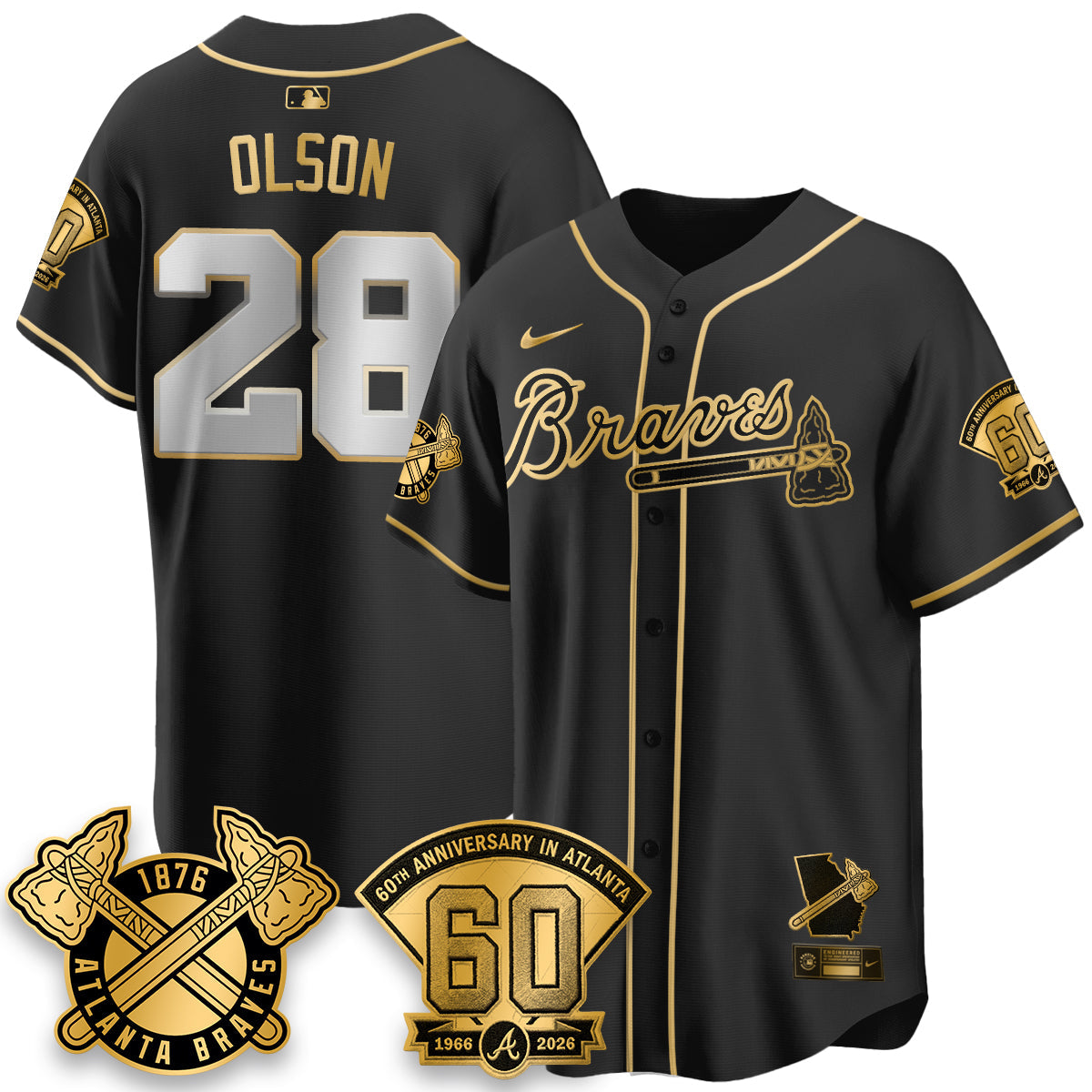ATL 60th Anniversary Silver Edition Vapor Limited Jersey - All Stitched
