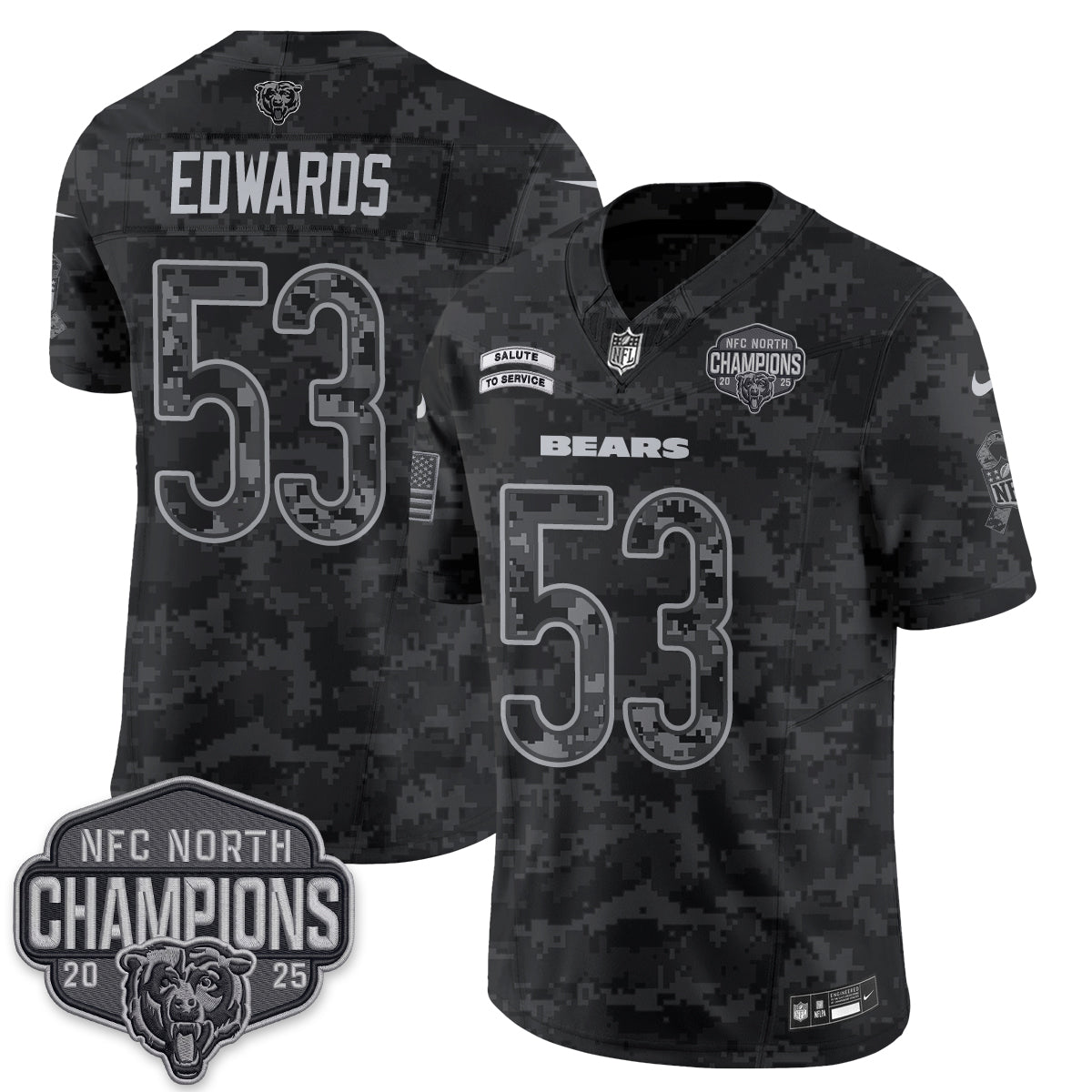 Chicago Bears 2026 Salute to Service V2 Vapor Jersey - Stitched