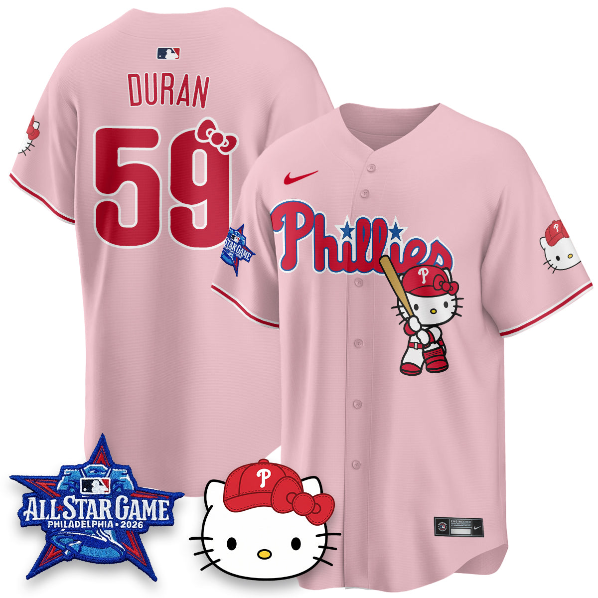 Philadelphia Phillies x Meow Kitty Vapor Limited Jersey V2- Stitched