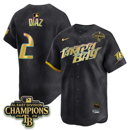 TB 2026 AL East Champs Gold Edition Vapor Jersey - Stitched