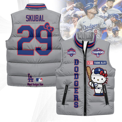 LAD x Meow KT Puffer Vest - Printed