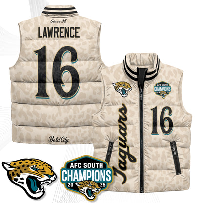 Jacksonville Jaguars 2026 Rivalries Puffer Vest - Printed