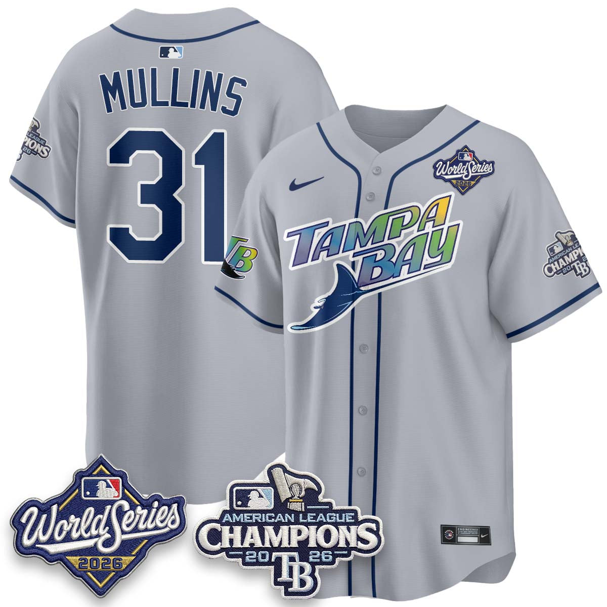 TB WS26 & AL Champions Throwback Jersey - Stitched