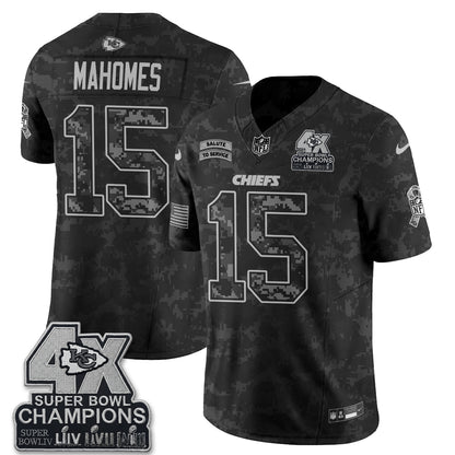 Kansas City Chiefs 2026 Salute to Service Vapor Jersey V2- Stitched