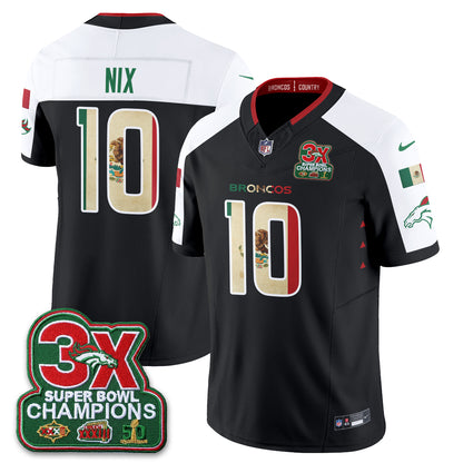 DEN 3X Champs Mexico Edition Vapor Jersey - Stitched