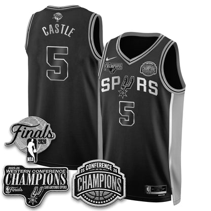 SAS 2026 NBA Western Conference Champions Vapor Special Edition Jersey - Stitched (1)