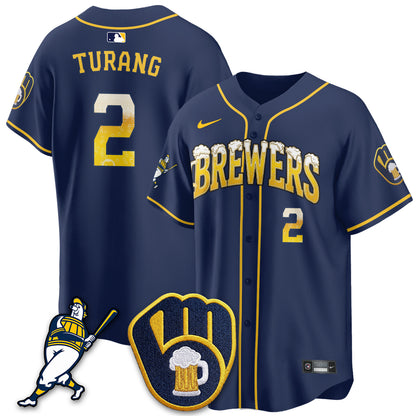 Milwaukee Brewers "Pitcher & Pint" Edition Vapor Limited Jersey - Stitched
