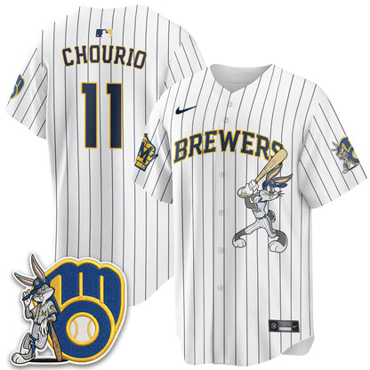Milwaukee Brewers Bunny Edition Vapor Jersey - Stitched N1