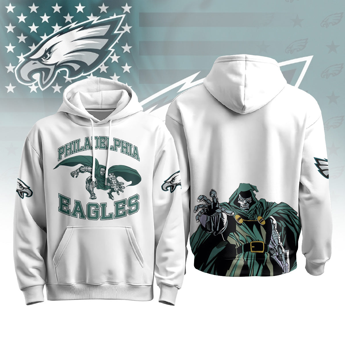 PHI x Green Cape Villain Edition Pullover Hoodie - Printed