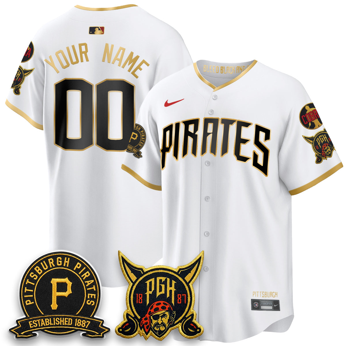 PIT Vapor Limited Custom Jersey - Cobra & Est 1887 Patch - All Stitched