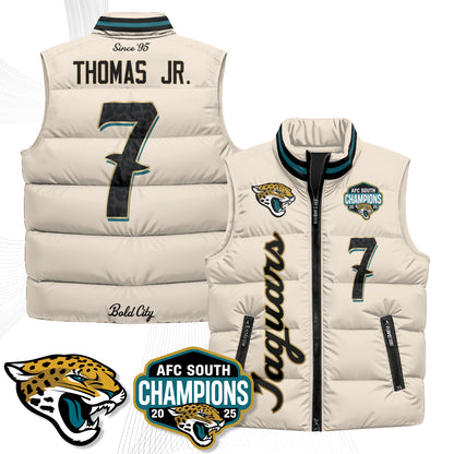 Jacksonville Jaguars 2026 Rivalries Puffer Vest - Printed
