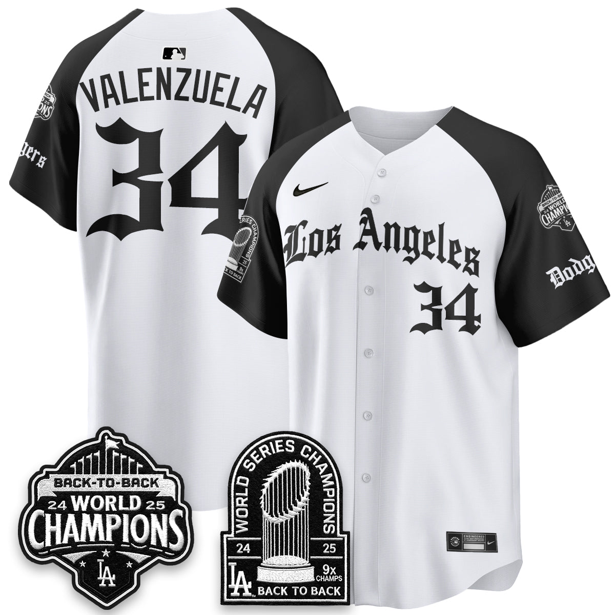LAD WS Champions Back 2 Back Patch Vapor Premier Limited Gothic Gold Edition Jersey - All Stitched