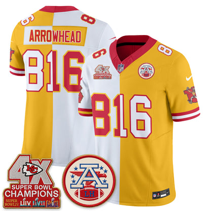 KC Throwback Split Vapor Jersey - Stitched