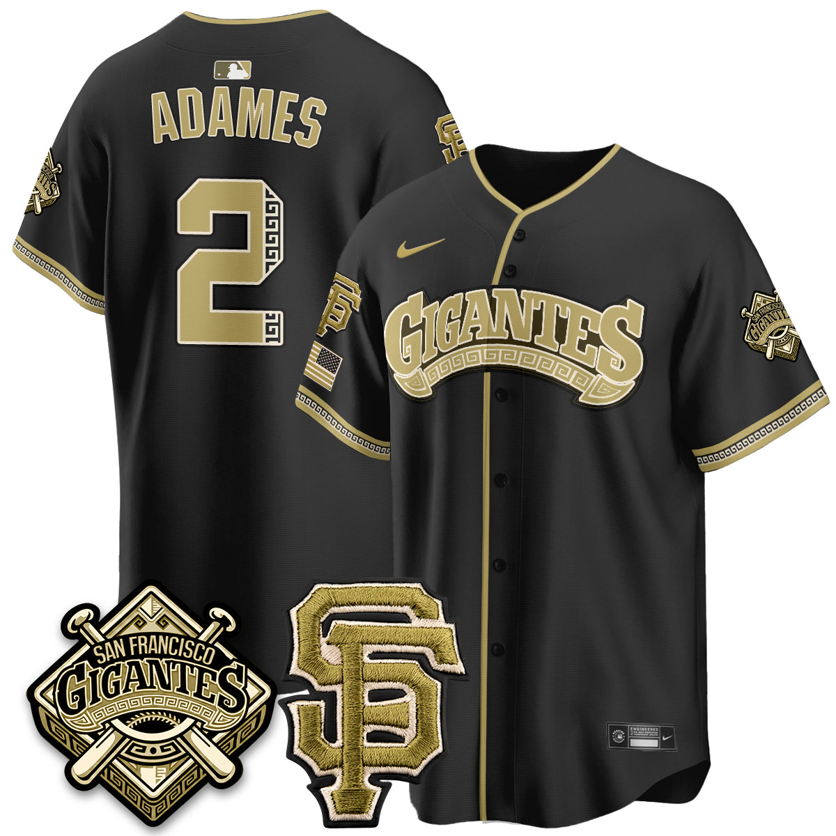 SF New Era Olive 2026 Armed Forces Day Jersey - All Stitched