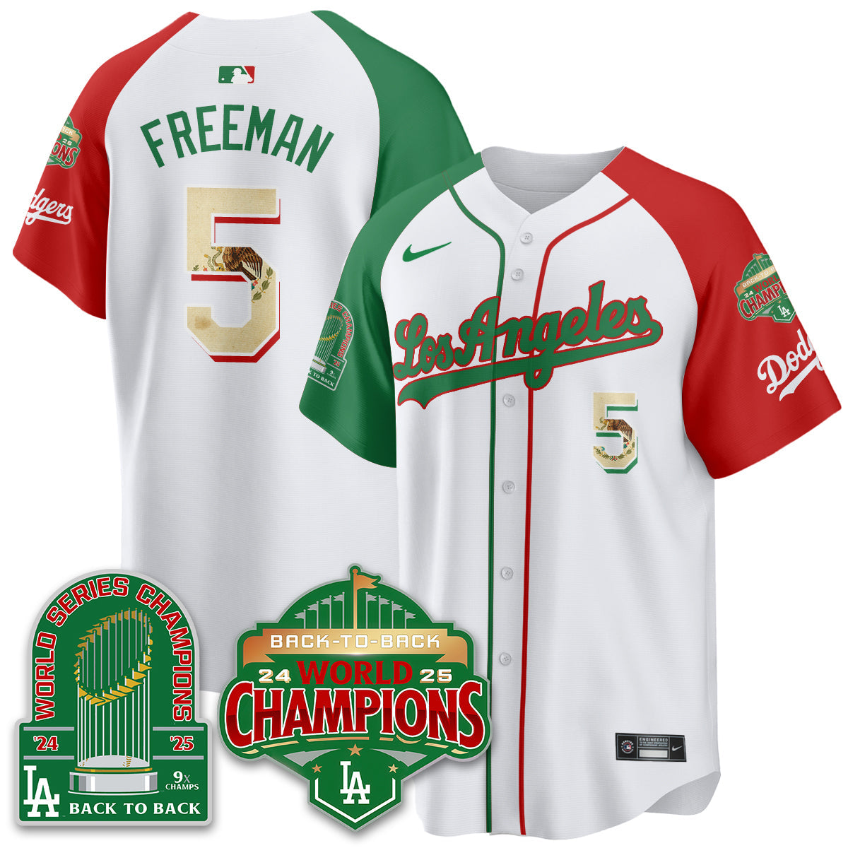 LAD Mexico Vapor Limited Jersey - 9x & B2B Champs - All Stitched