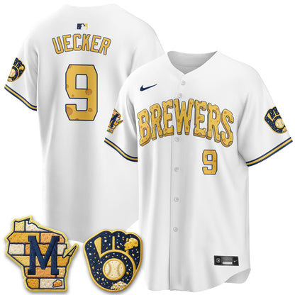 Milwaukee Brewers Cheesehead Edition Vapor Limited Jersey - Stitched