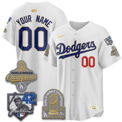 LAD 2026 Jackie Robinson New Era Vapor Custom Limited Jersey - All Stitched
