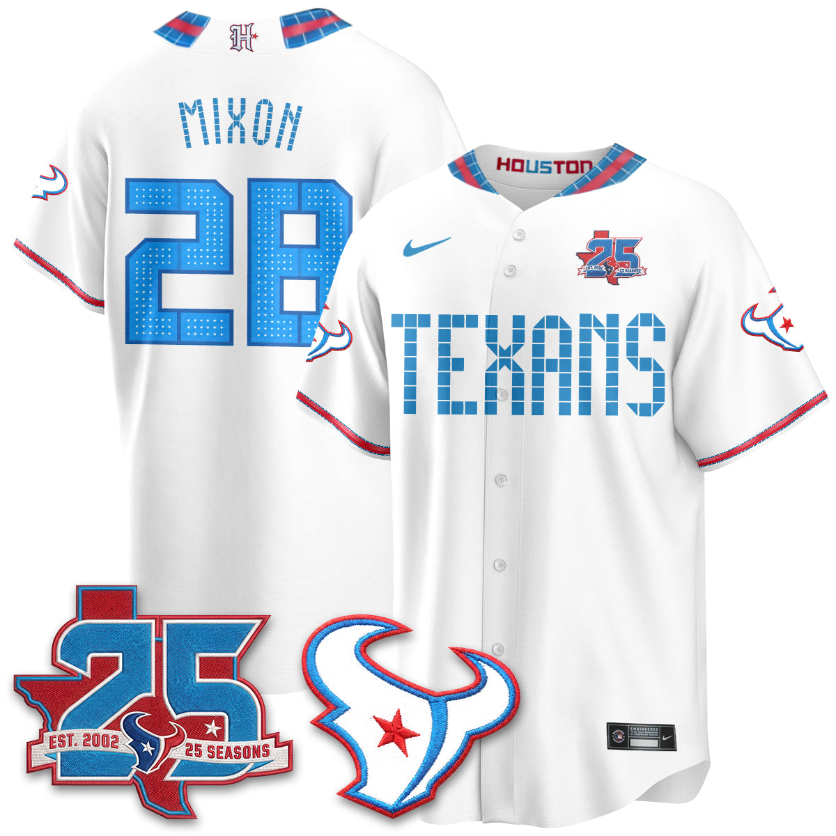 HOU 2026 Rivalries Baseball Vapor Jersey - Stitched