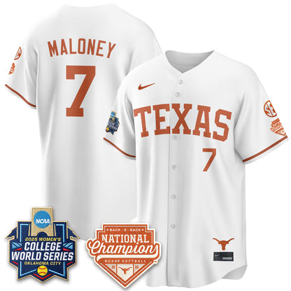 Texas Longhorns Softball 2026 World Series (WCWS) Vapor Premier Limited Jersey - B2B Champs - All Stitched