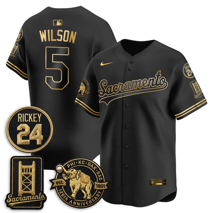 OAK 2026 Alternate Sacramento 125 Years Limited Vapor Gold Edition Jersey - All Stitched