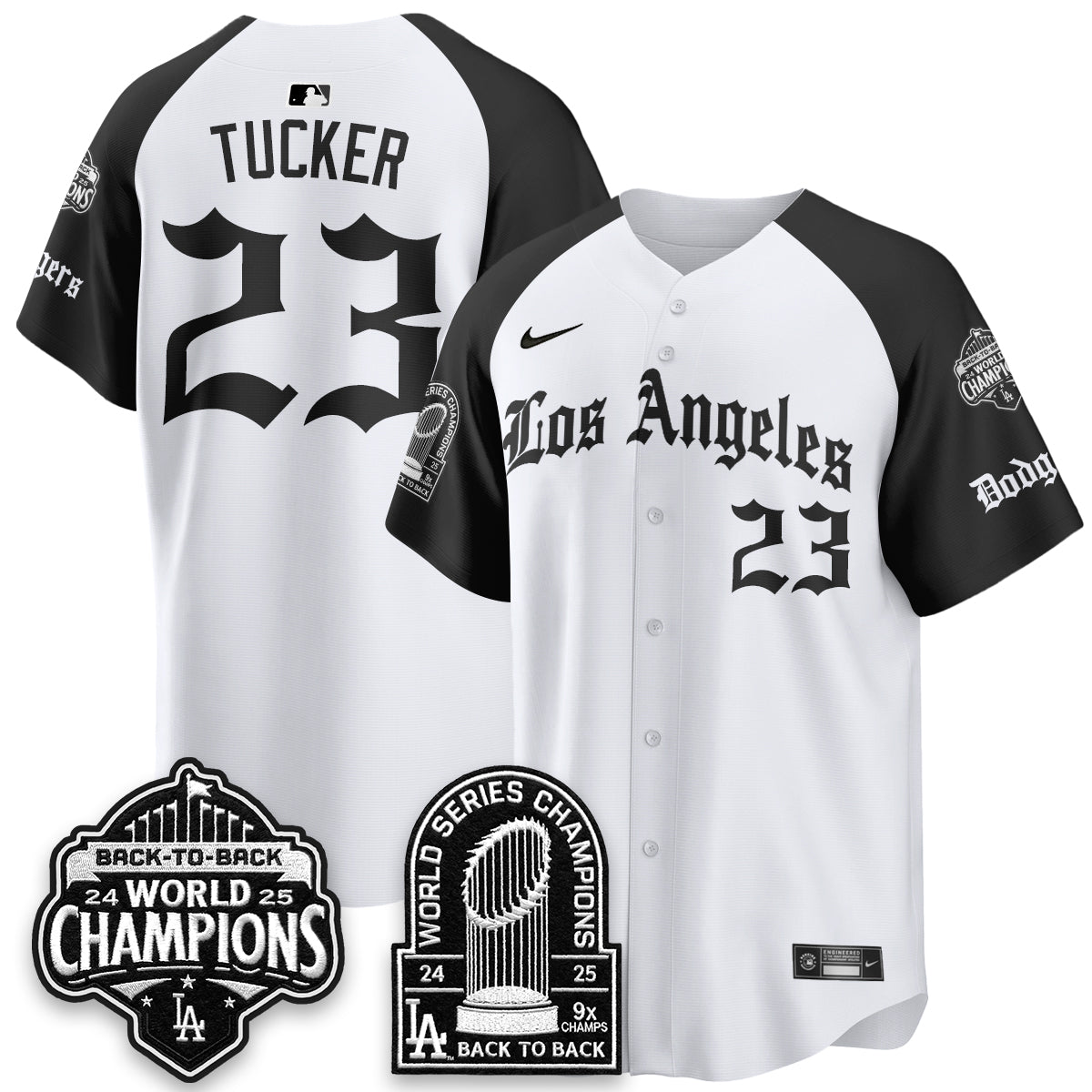 LAD WS Champions Back 2 Back Patch Vapor Premier Limited Gothic Gold Edition Jersey - All Stitched