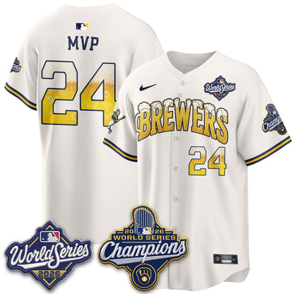 MIL "Pitcher & Pint" 2026 WS Champions Vapor Jersey - Stitched (#32 Tiktok)