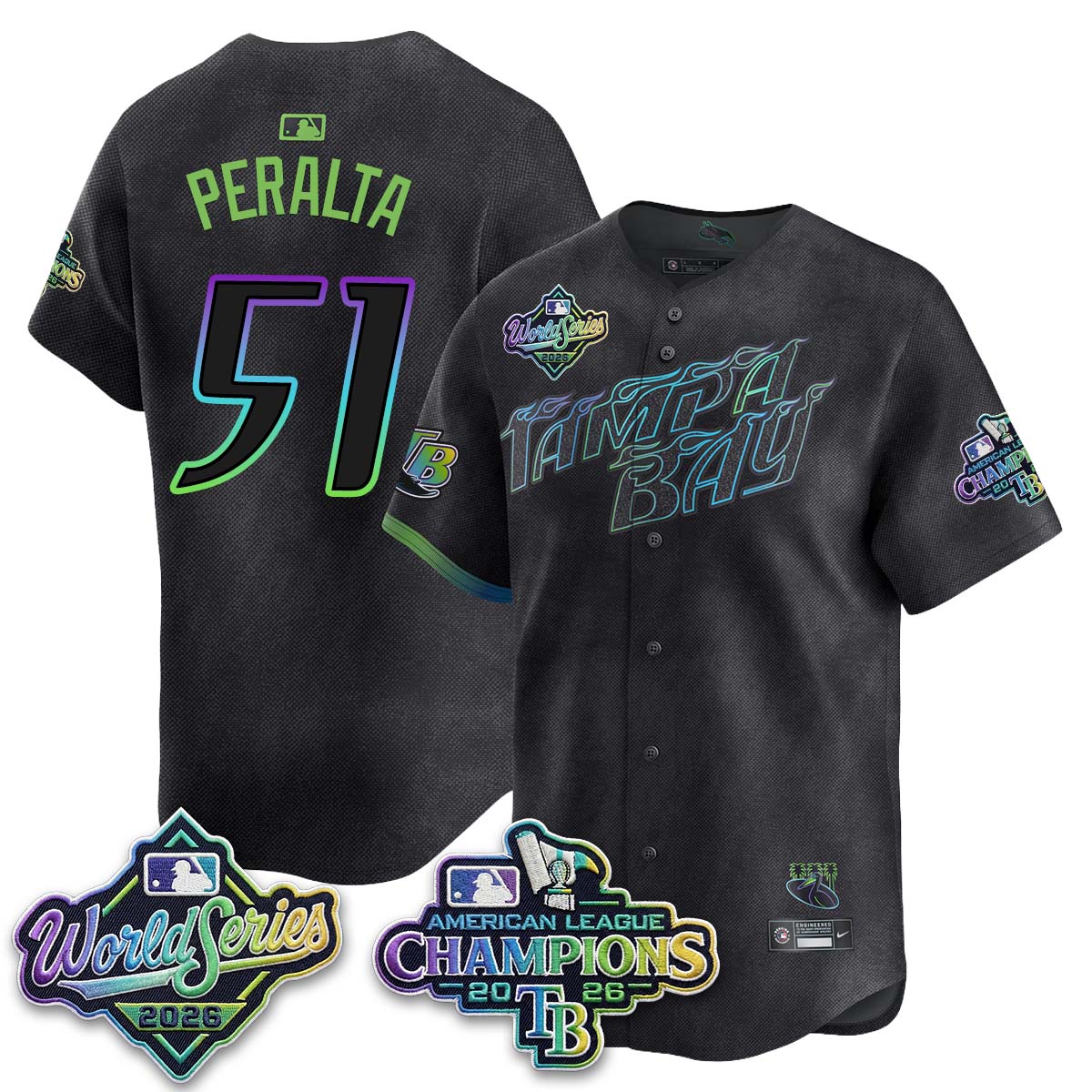TB WS26 & AL Champions Throwback Jersey - Stitched