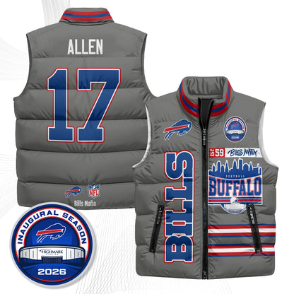 Buffalo Bills "Mafia" Edition Puffer Vest - Printed
