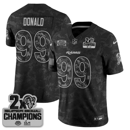 LAR 2026 Salute To Service Vapor Jersey V2- Stitched