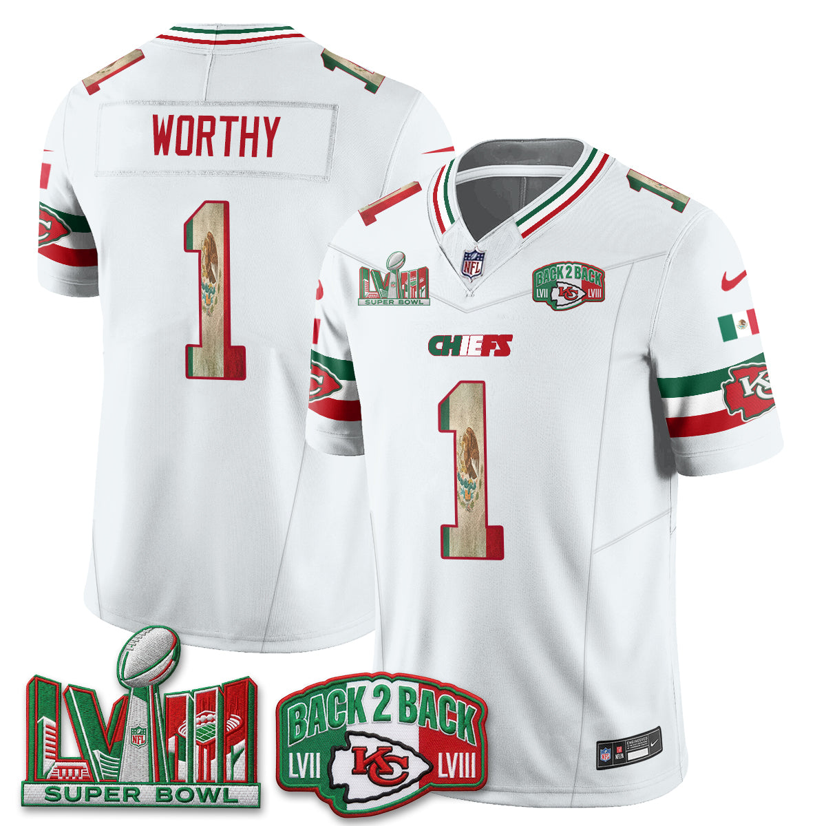KC Mexico Edition Vapor Jersey - Stitched