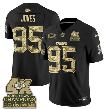 Kansas City Chiefs 2026 Salute to Service Vapor Jersey V2- Stitched