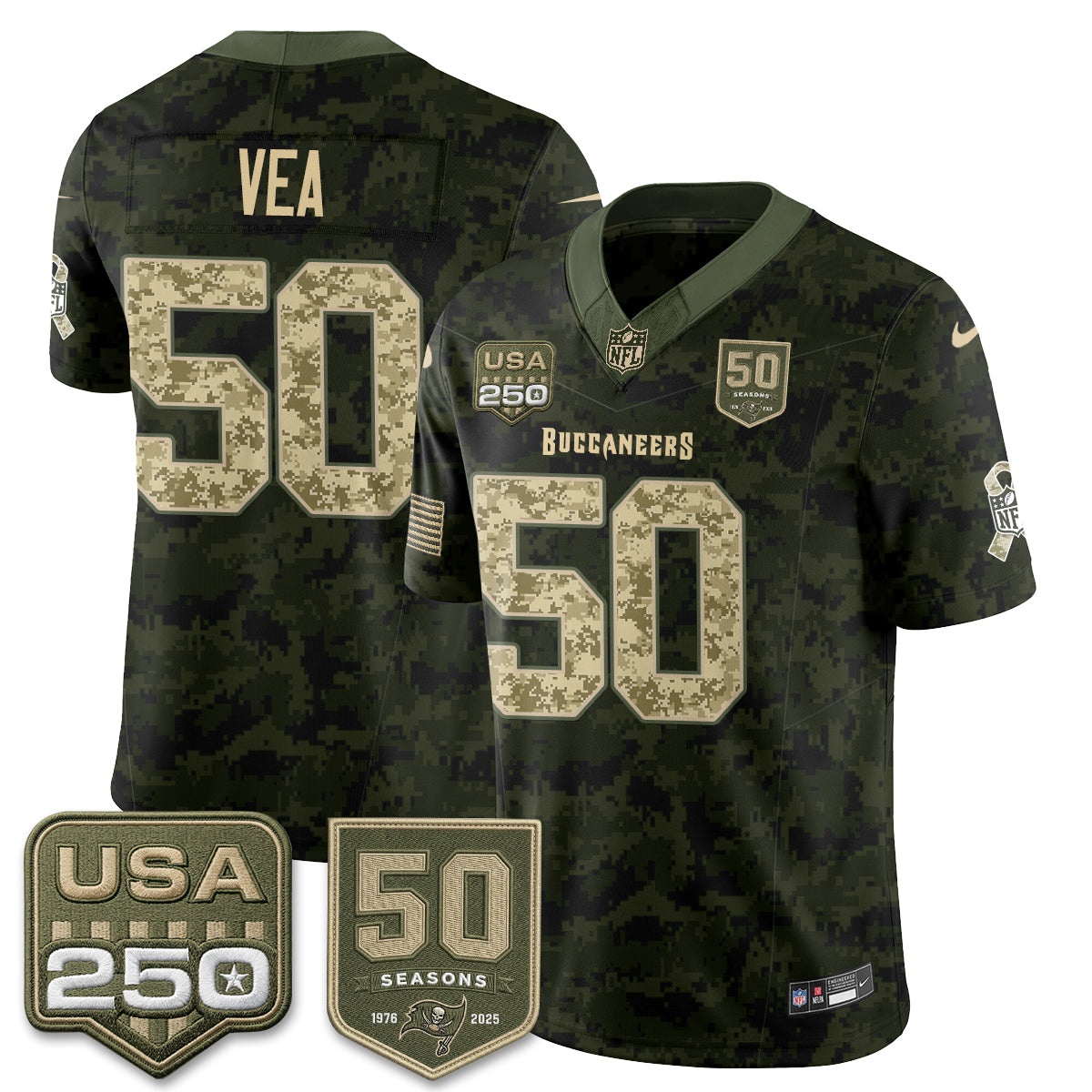 TB 2026 Salute to Service Edition Vapor Jersey - Stitched (Tiktok)