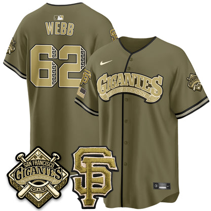 SF New Era Olive 2026 Armed Forces Day Jersey - All Stitched