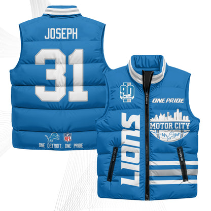 DET Motor City Puffer Vest - Printed