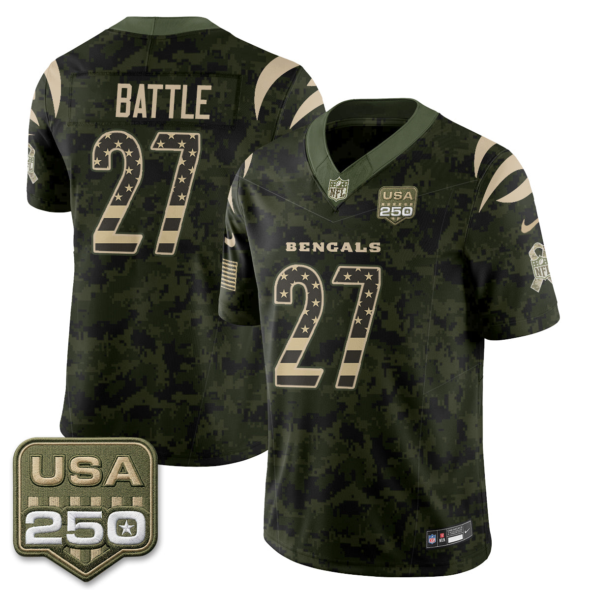 CIN 2026 Salute to Service Vapor Jersey - Stitched