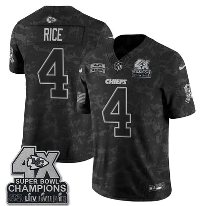 Kansas City Chiefs 2026 Salute to Service Vapor Jersey V2- Stitched