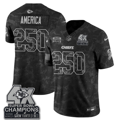 Kansas City Chiefs 2026 Salute to Service Vapor Jersey V2- Stitched