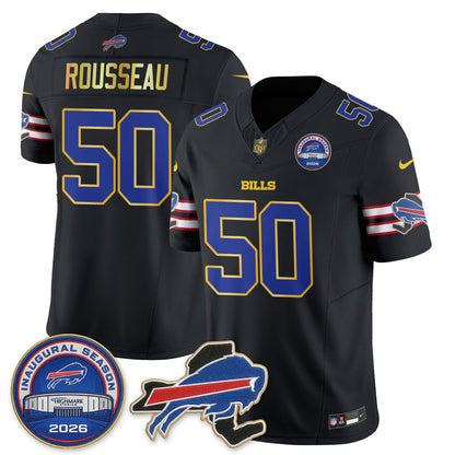 BUF 2026 Royal Gold Trim Edition Vapor Jersey - Stitched