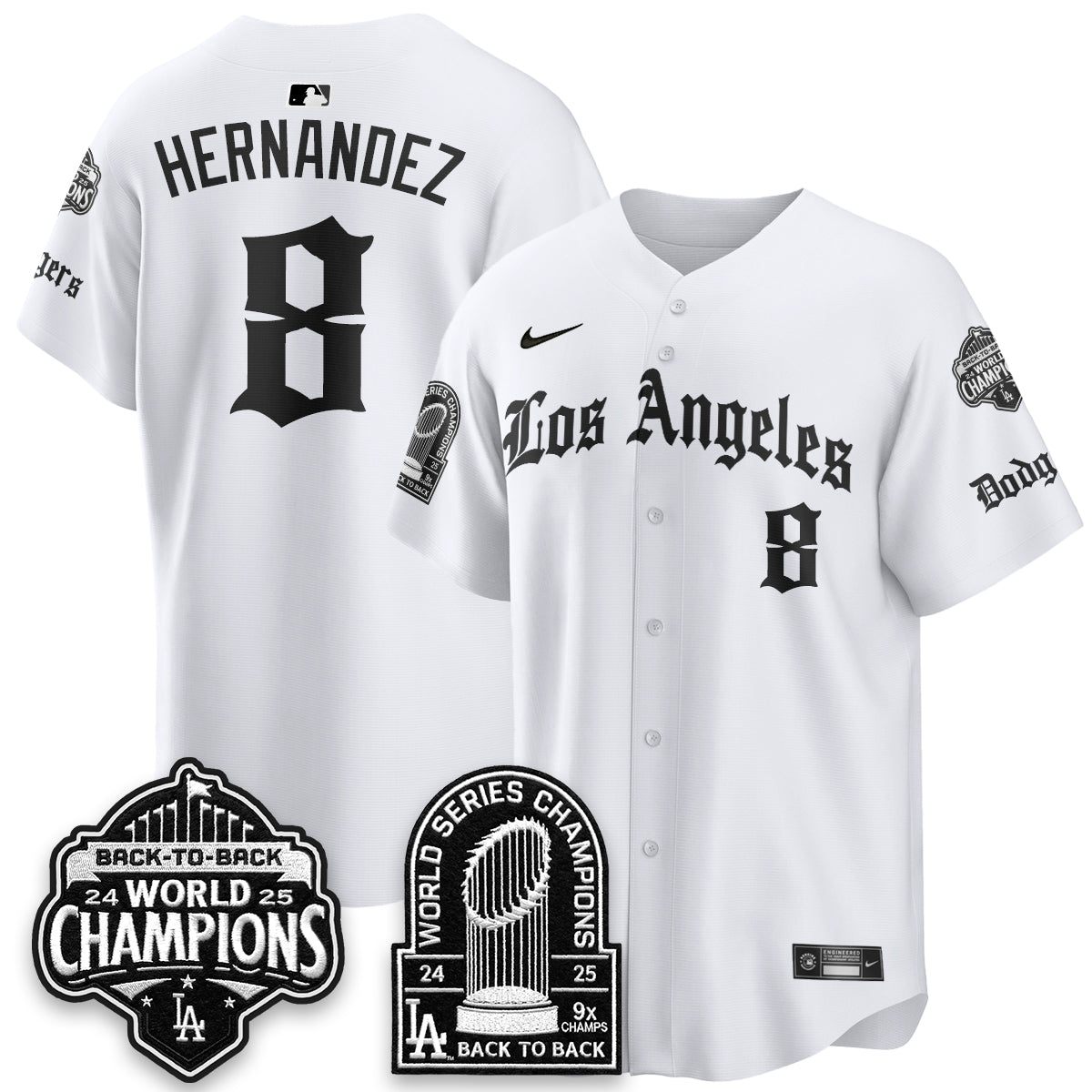LAD WS Champions Back 2 Back Patch Vapor Premier Limited Gothic Gold Edition Jersey - All Stitched