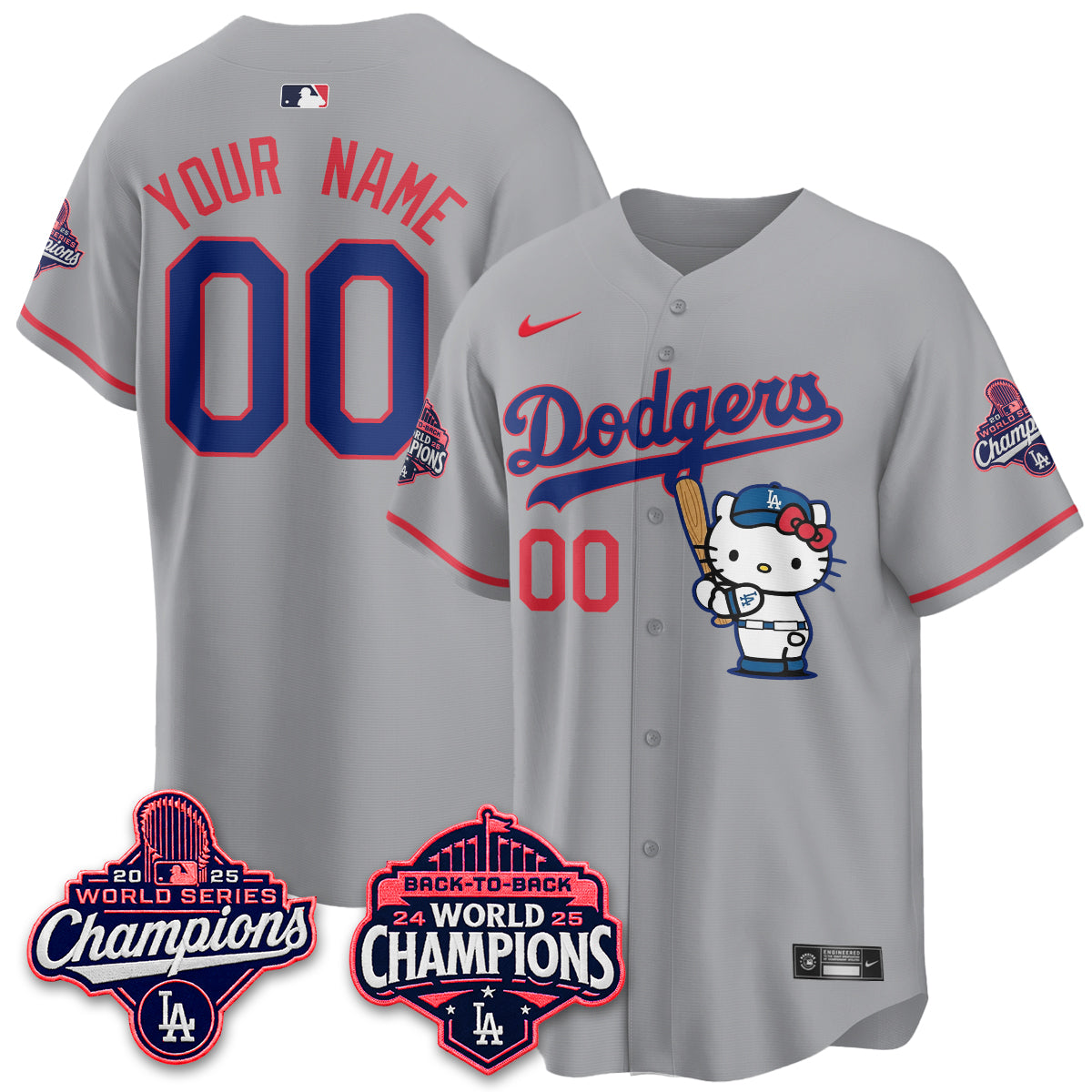 LAD x Hello Kitty Night 2026 Vapor Custom Jersey - All Stitched