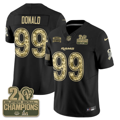 LAR 2026 Salute To Service Vapor Jersey V2- Stitched