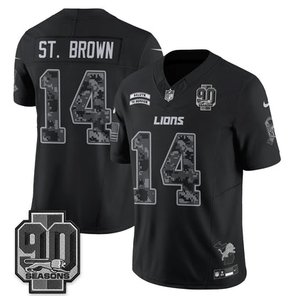 Detroit Lions 2026 Salute to Service Vapor Jersey V2- Stitched