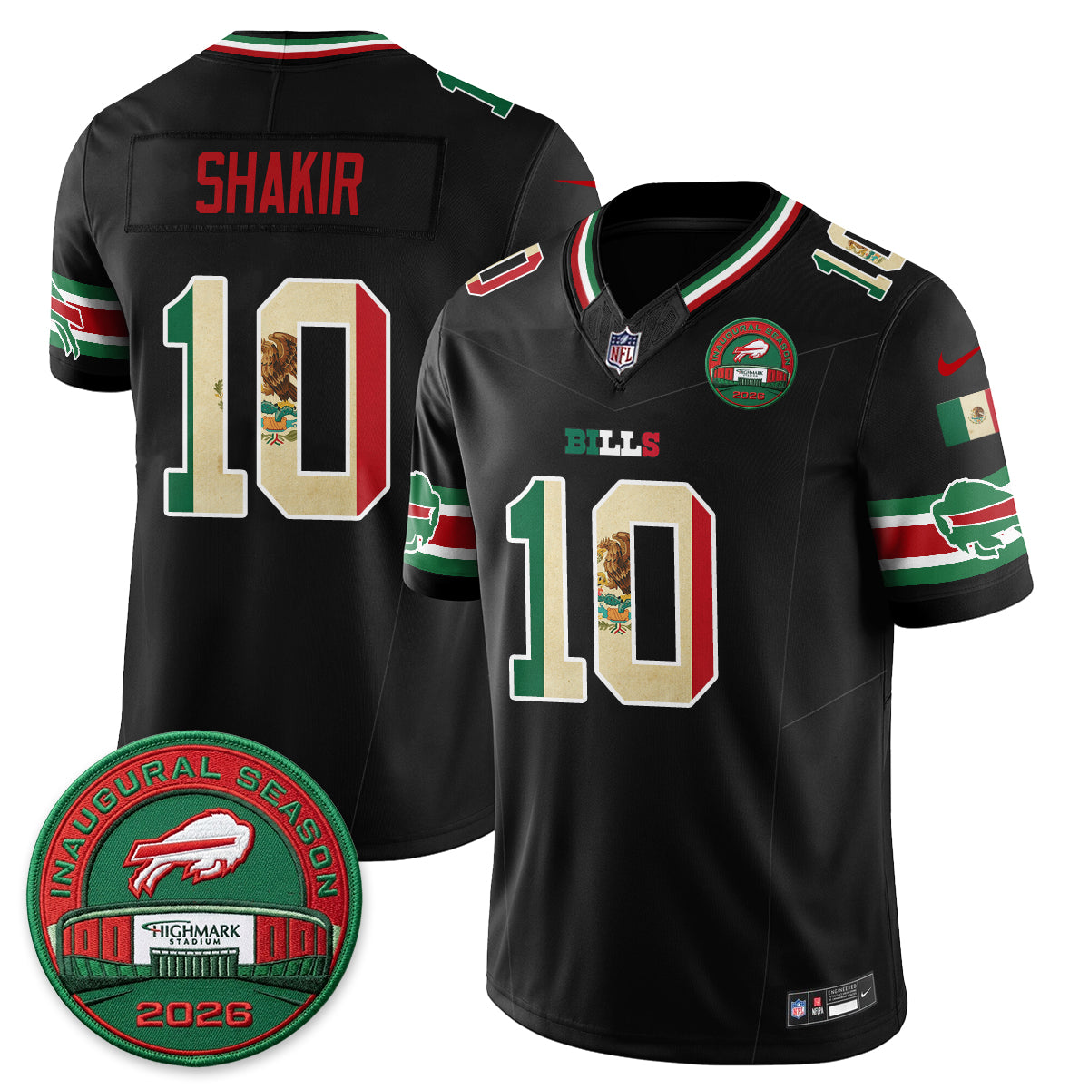 Buffalo Bills Mexico Edition Vapor Jersey - Stitched