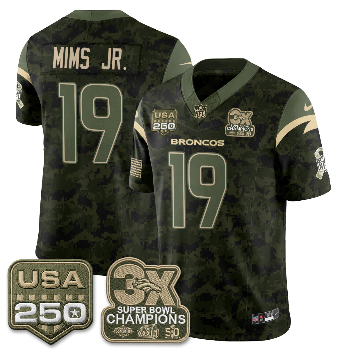 Denver Broncos 2026 Salute to Service Edition Vapor Jersey - Stitched