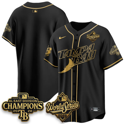 TB 2026 AL Champions Black Gold Edition Vapor Jersey - Stitched (V3)