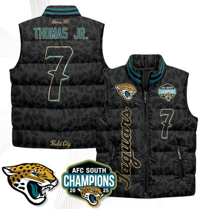 Jacksonville Jaguars 2026 Rivalries Puffer Vest - Printed