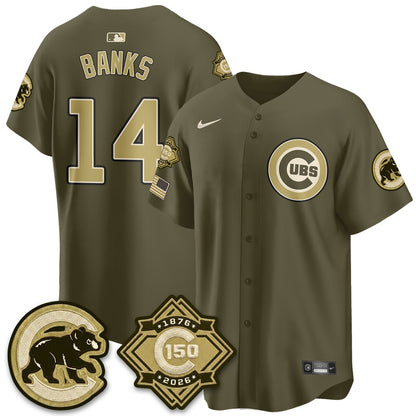 CHC New Era Olive 2026 Armed Forces Day Jersey -All Stitched