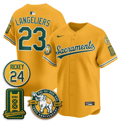 OAK 2026 Alternate Sacramento - Celebrating 125 Years -  Limited Vapor Jersey - All Stitched